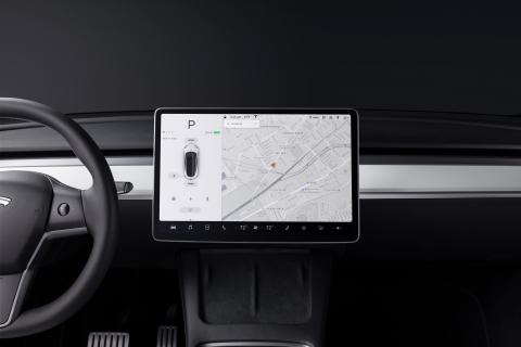 Tesla Model Y Ansicht Display