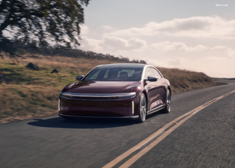 Lucid Air vorne seitlich