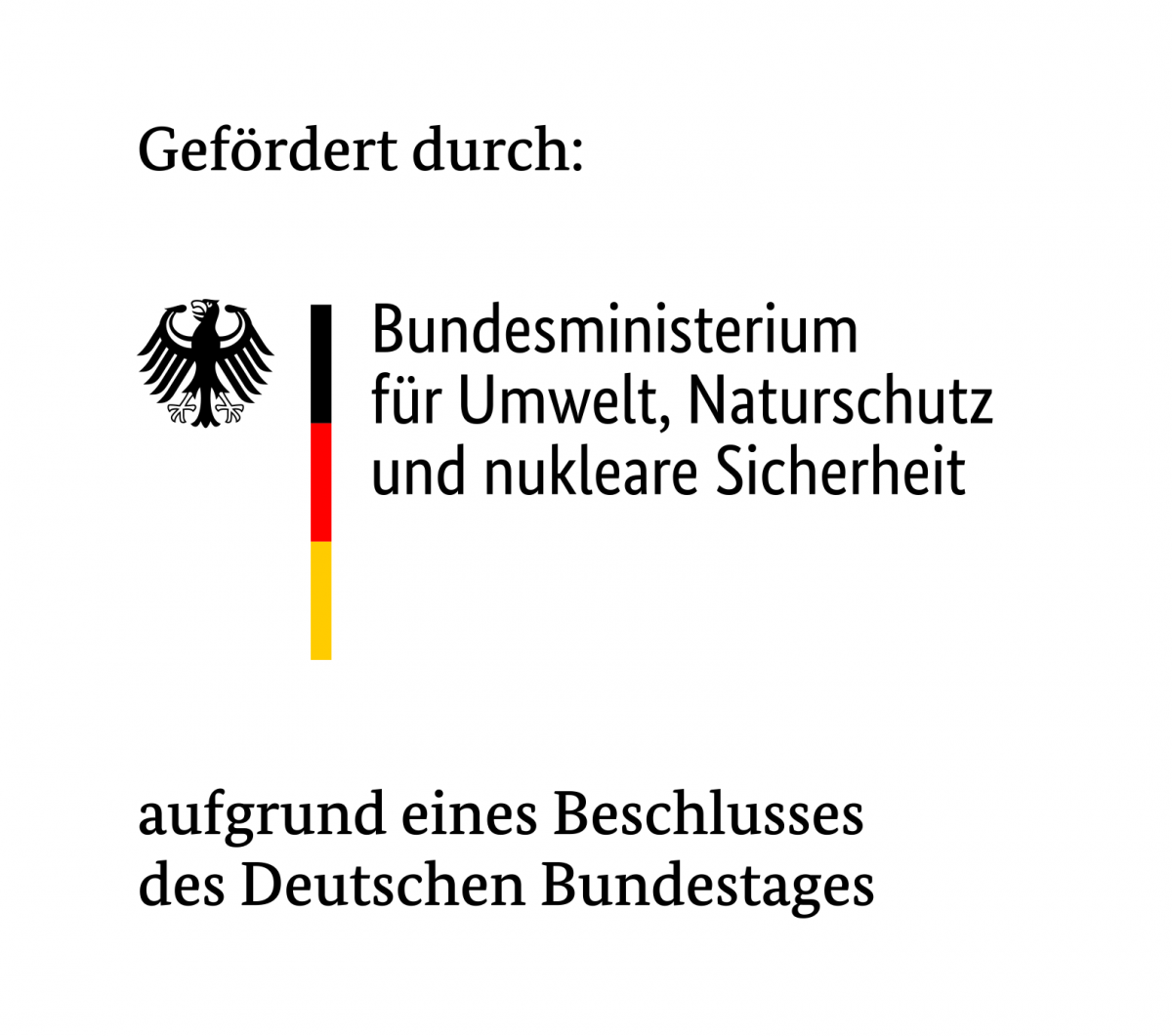 Gefördert durch das Bundesministerium für Umwelt, Naturschutz und nukleare Sicherheit aufgrund eines Beschlusses des Deutschen Bundestages