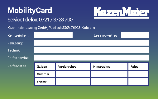 Die Kazenmaier MobilityCard